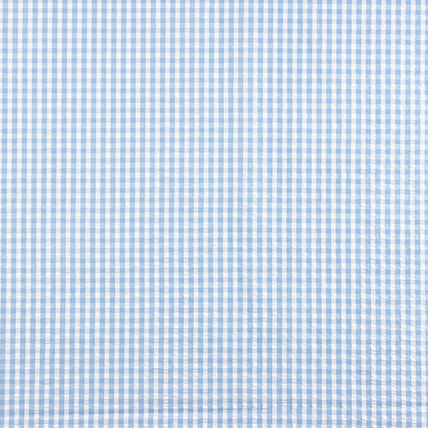 Seersucker Tencel Mini Blue Check - Ribes y Casals