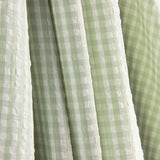 Seersucker Tencel Mini Green Check - Ribes y Casals
