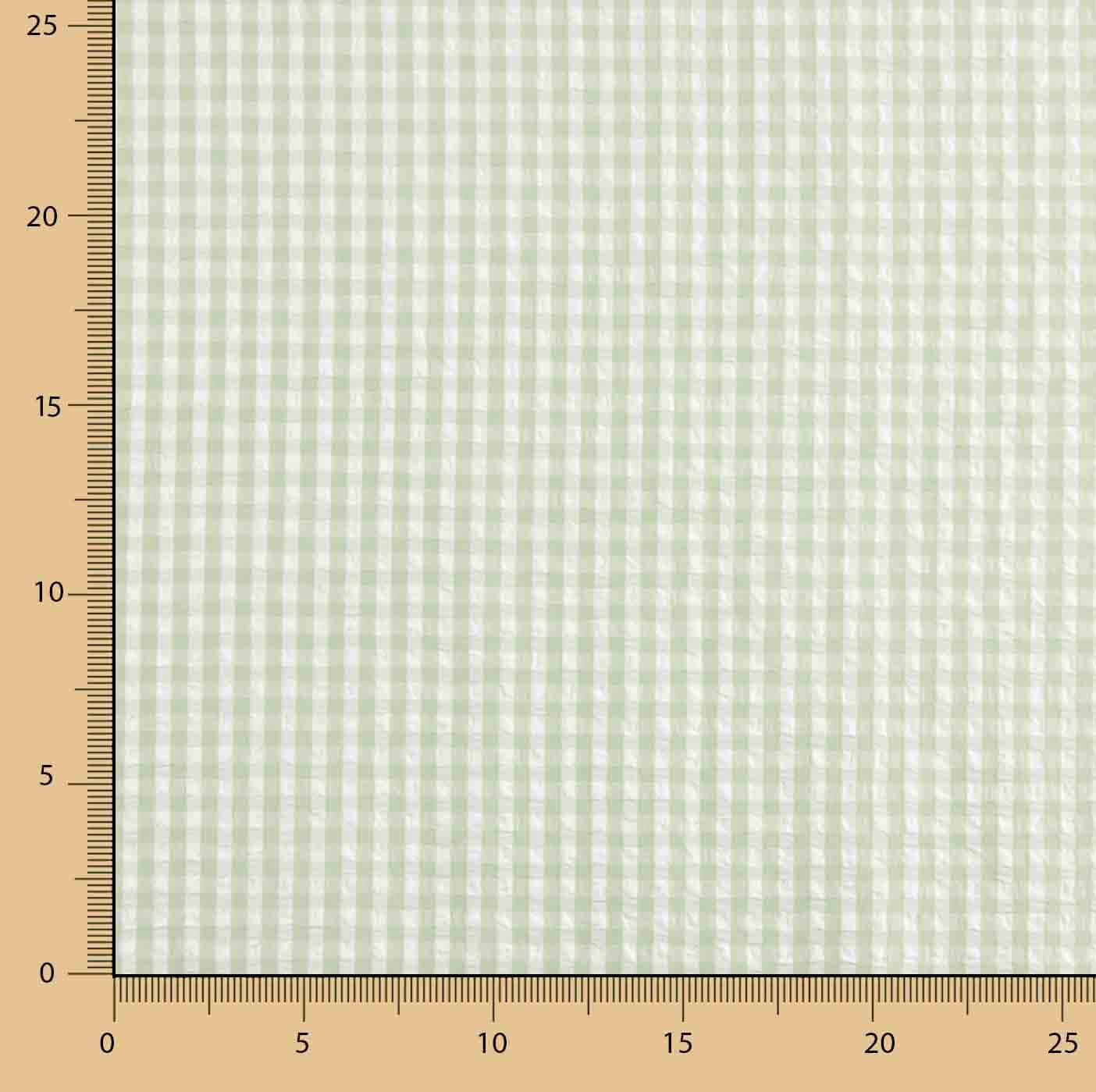 Seersucker Tencel Mini Green Check - Ribes y Casals