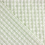 Seersucker Tencel Maxi Green Check - Ribes y Casals