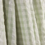 Seersucker Tencel Maxi Green Check - Ribes y Casals