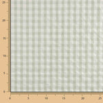 Seersucker Tencel Maxi Green Check - Ribes y Casals