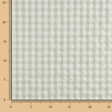 Seersucker Tencel Maxi Green Check - Ribes y Casals