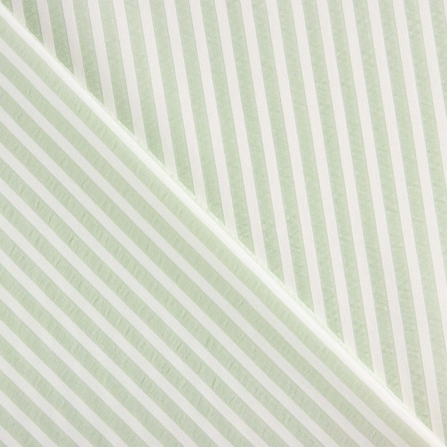 Seersucker Tencel Green Stripes - Ribes y Casals