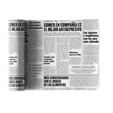 Napkins Newspaper Printed 20x20cm 12uds - Ribes y Casals