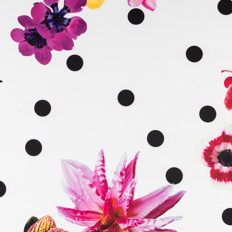 Stretch Floral Dots Fuchsia - Ribes y Casals