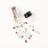 Assorted 32 Nickel Safety Pins - Ribes y Casals