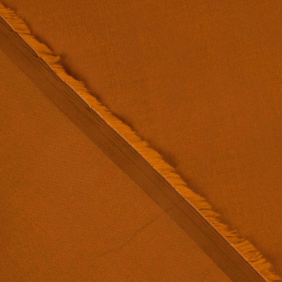 Burnt Orange Plain Taffeta Fabric - Ribes y Casals