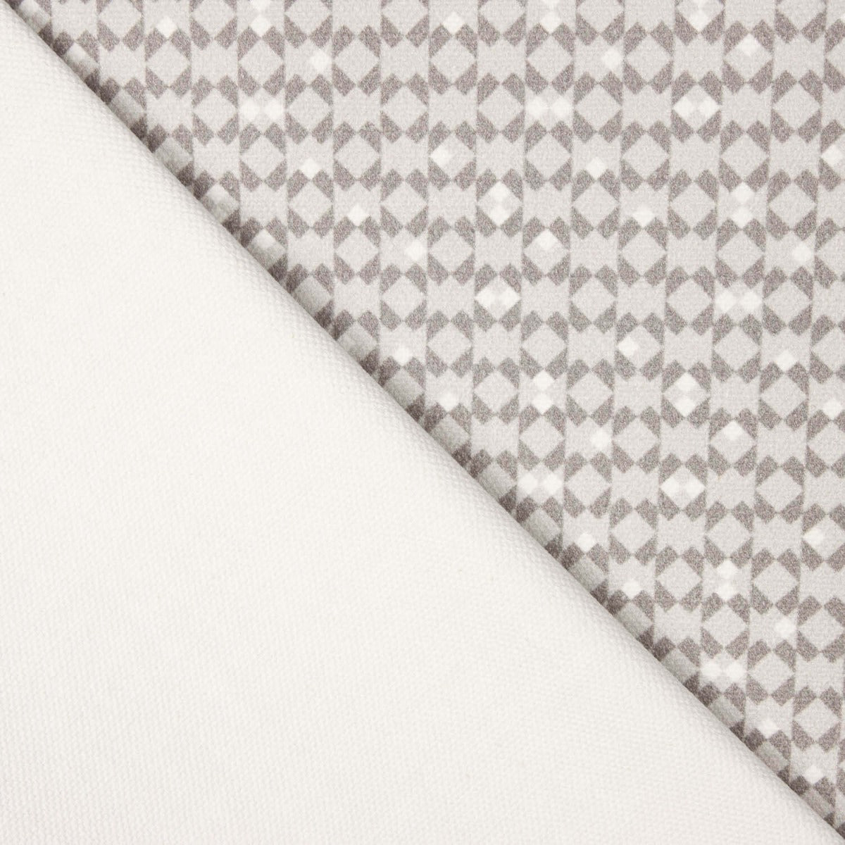 Geometric Grey Cotton Upholstery - Ribes y Casals