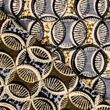 Jacquard Upholstery Yellow Circles - Ribes y Casals