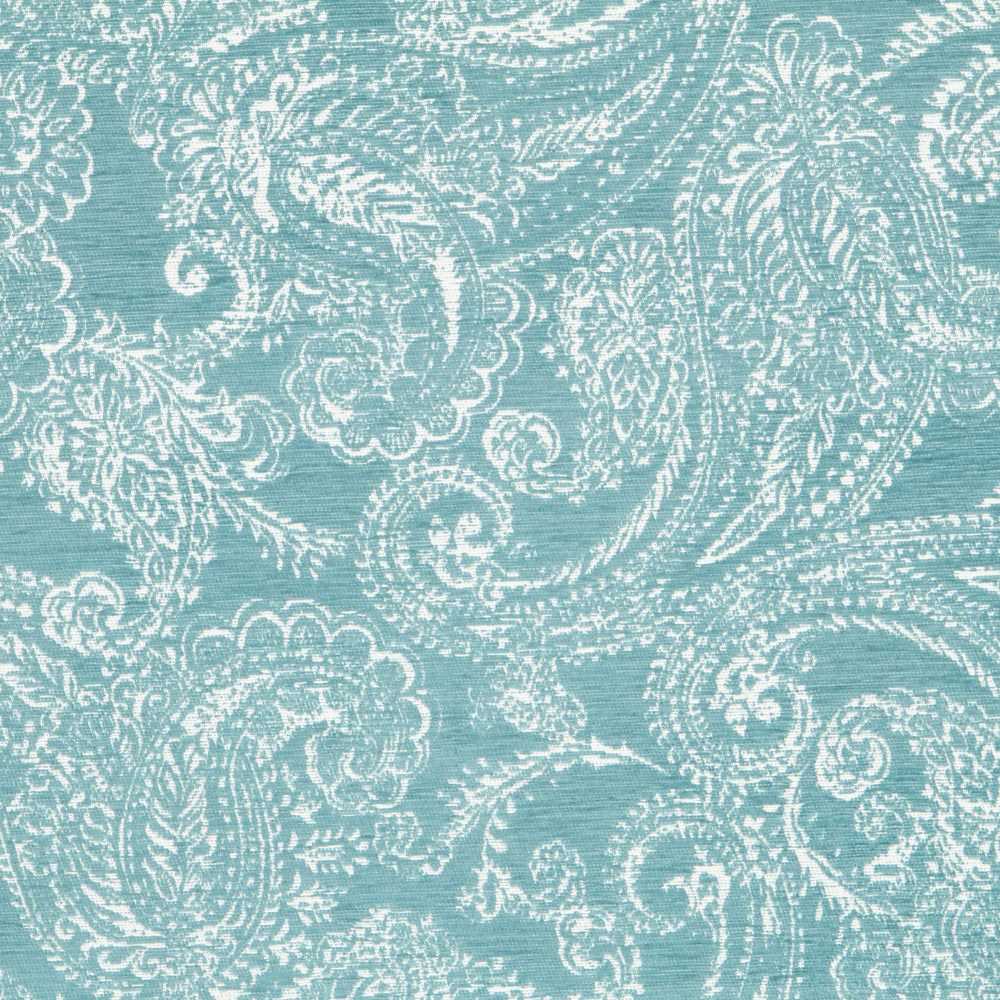 Turquoise Cashmere Jacquard Canvas - Ribes y Casals