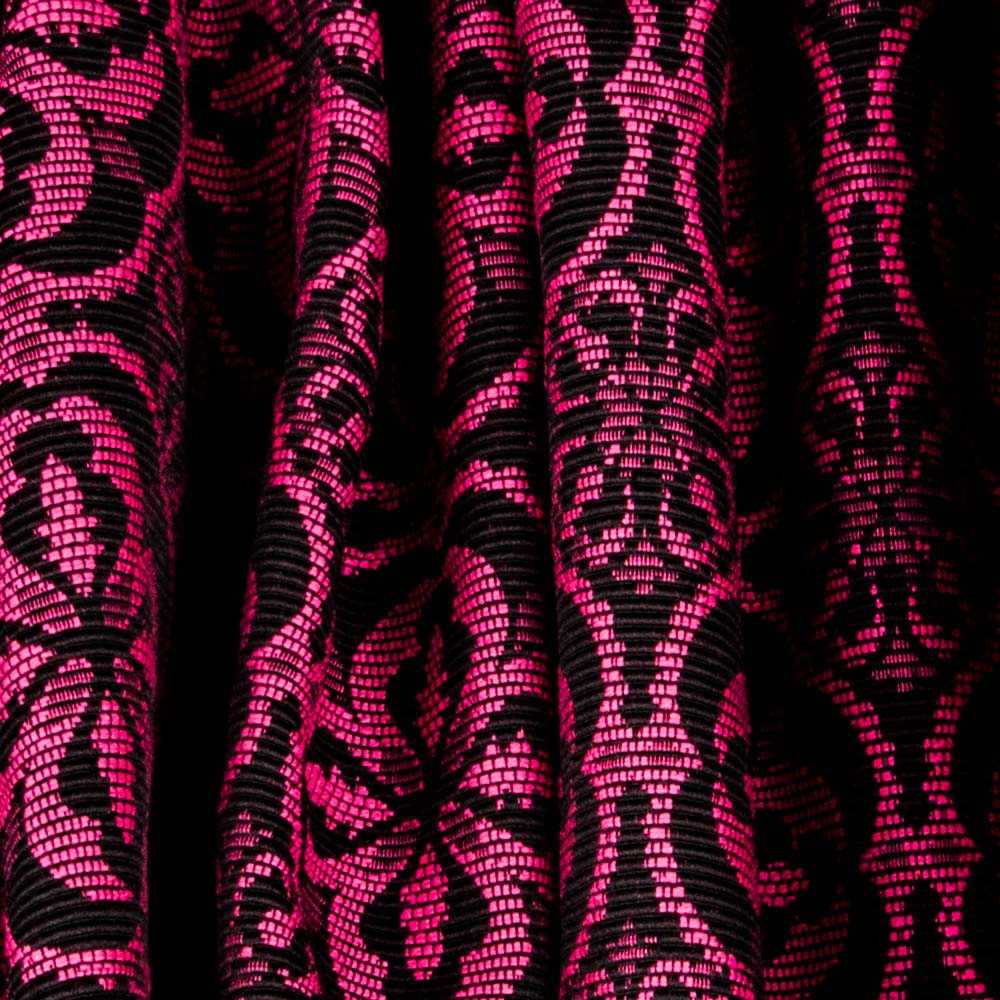 Jacquard Upholstery Flower Fuschia - Ribes y Casals
