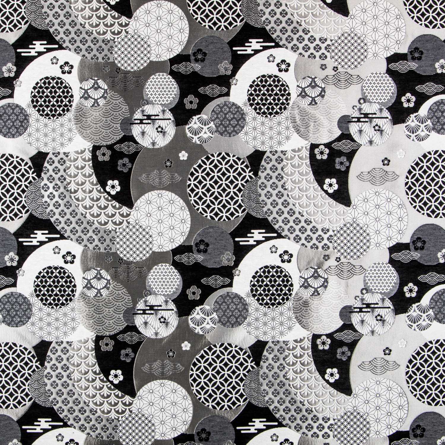 Jacquard Tapestry Japan Black - Ribes y Casals