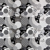 Jacquard Tapestry Japan Black - Ribes y Casals