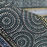 Upholstery Fabric Stripes Circular Green - Ribes y Casals