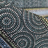 Upholstery Fabric Stripes Circular Green - Ribes y Casals