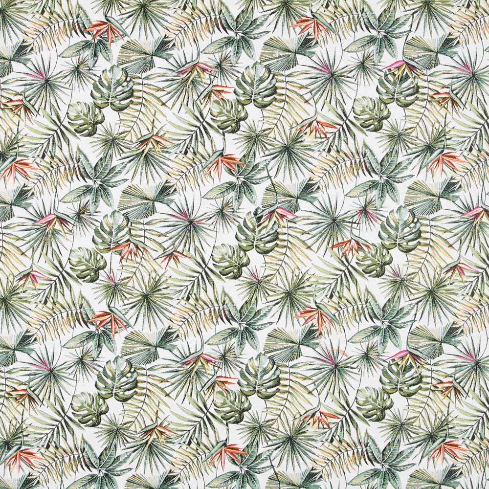 Jacquard Fabric Ecru Tropical - Ribes y Casals