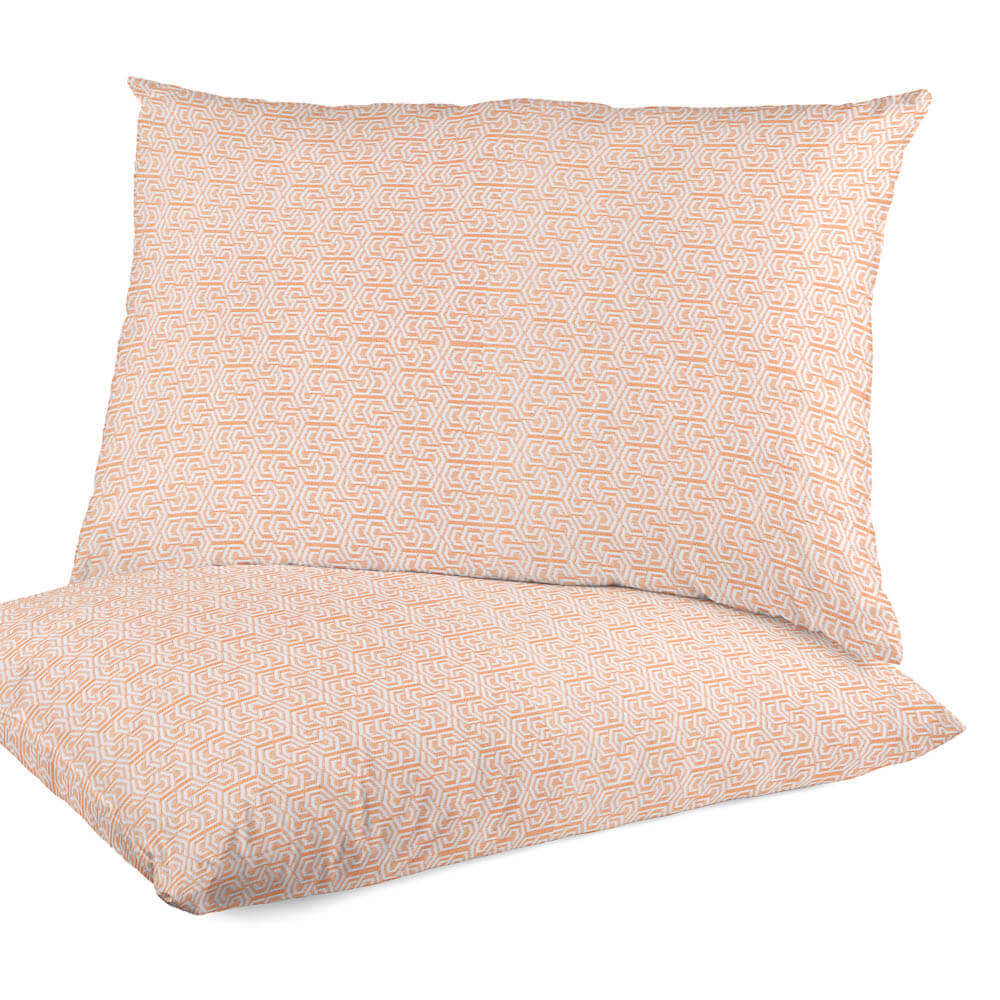 Upholstery Jacquard Geo Orange - Ribes y Casals