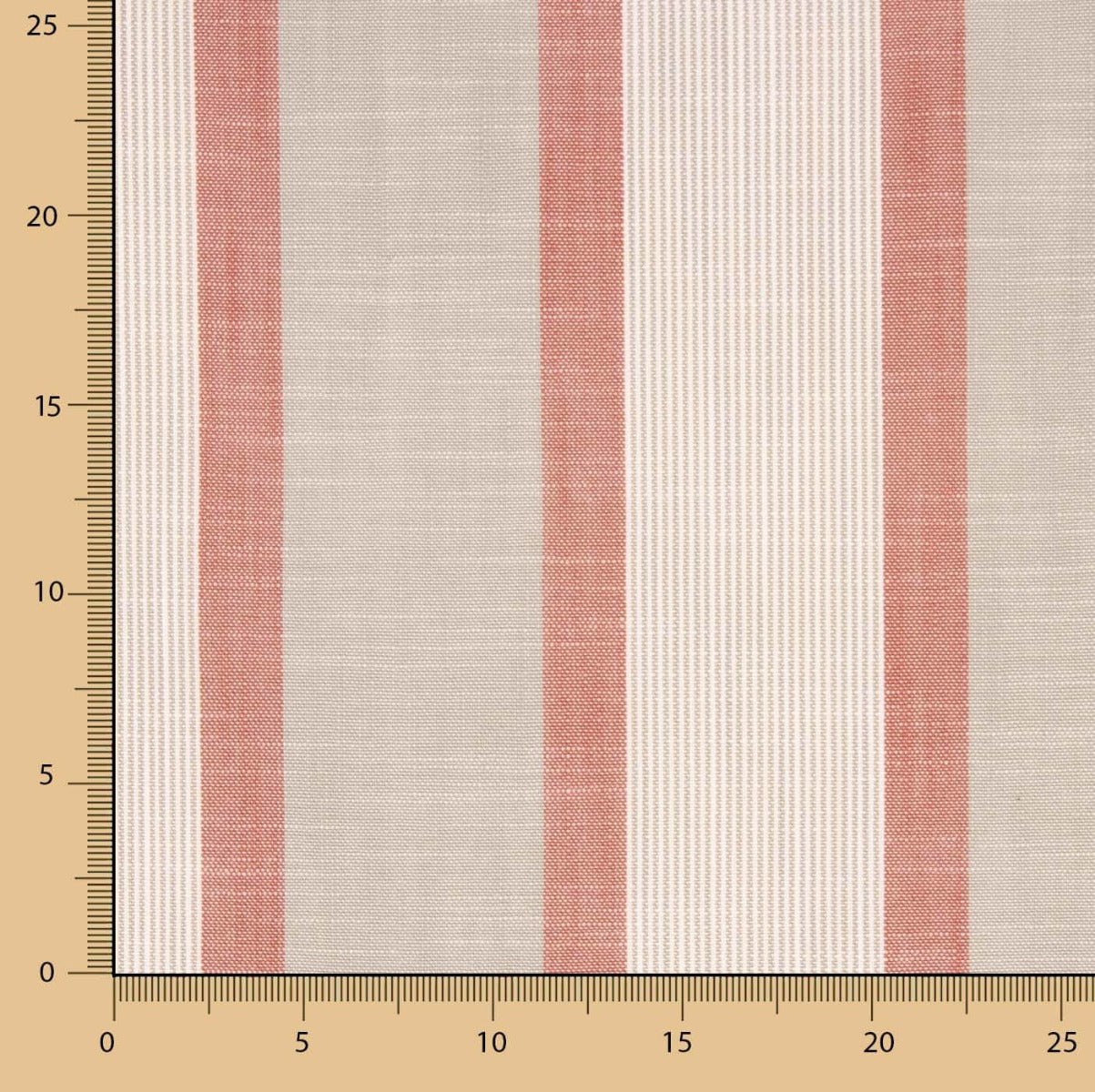 Red Jazo Striped Upholstery - Ribes y Casals