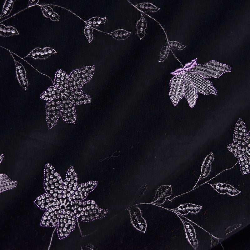 Velvet Embroidery Black - Ribes y Casals