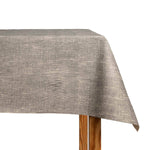 Natural Linen Resin-Coated Tablecloth, Grey - Ribes y Casals