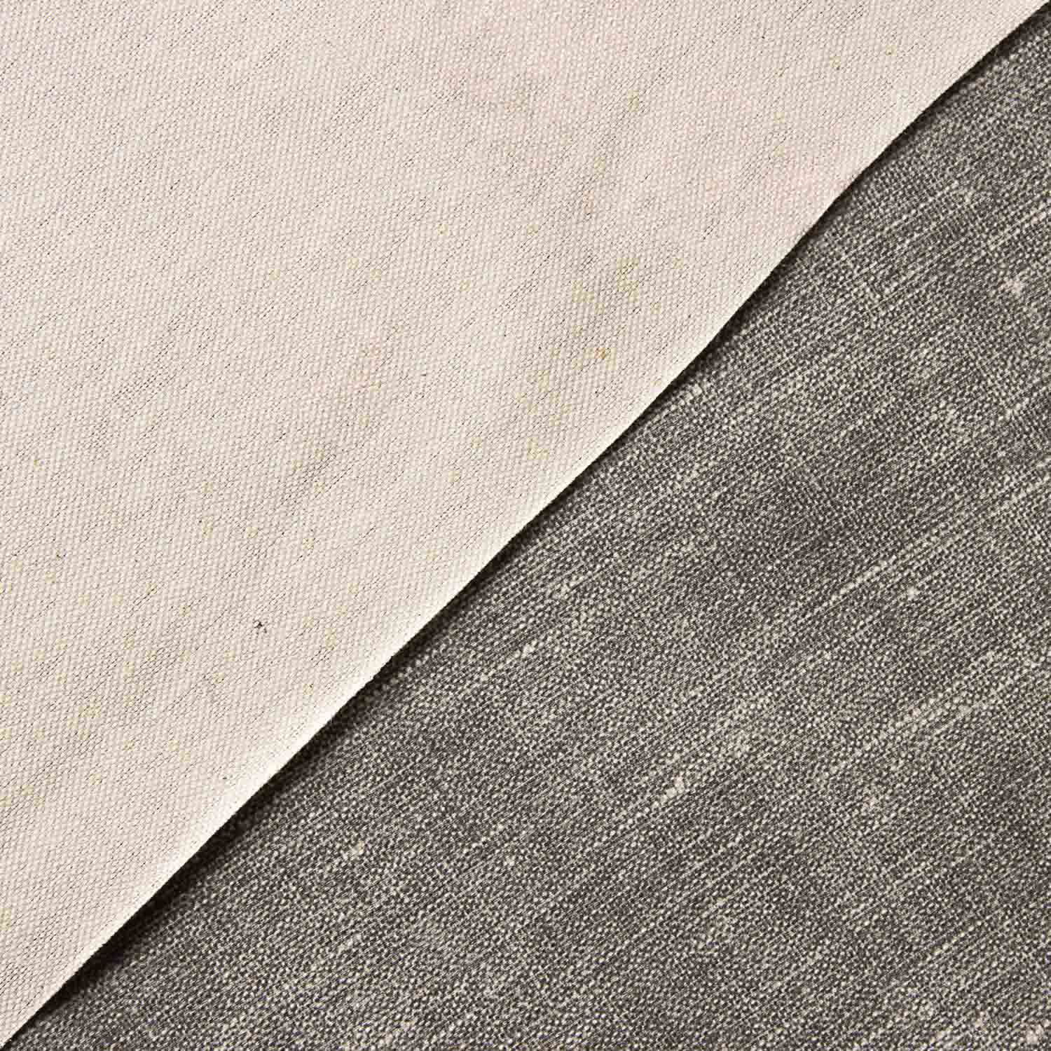 Natural Linen Resin-Coated Tablecloth, Grey - Ribes y Casals