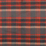 Coat Fabric Flanelle Checks Orange - Ribes y Casals