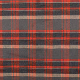 Coat Fabric Flanelle Checks Orange - Ribes y Casals