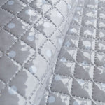 Fabric Quilted Glossy Dotted Grey - Ribes y Casals