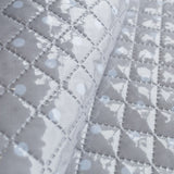Fabric Quilted Glossy Dotted Grey - Ribes y Casals