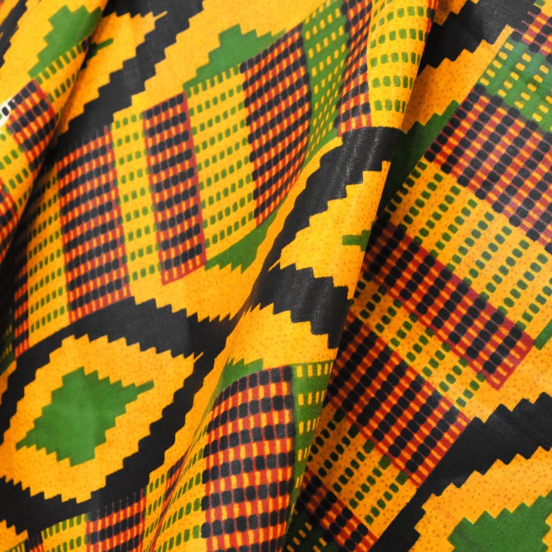 Ethnic African Wax Diamonds Ocher - Ribes y Casals
