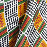 Ethnic African Wax Check White - Ribes y Casals