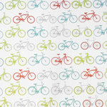 Cotton Printed Bikes Ecru - Ribes y Casals