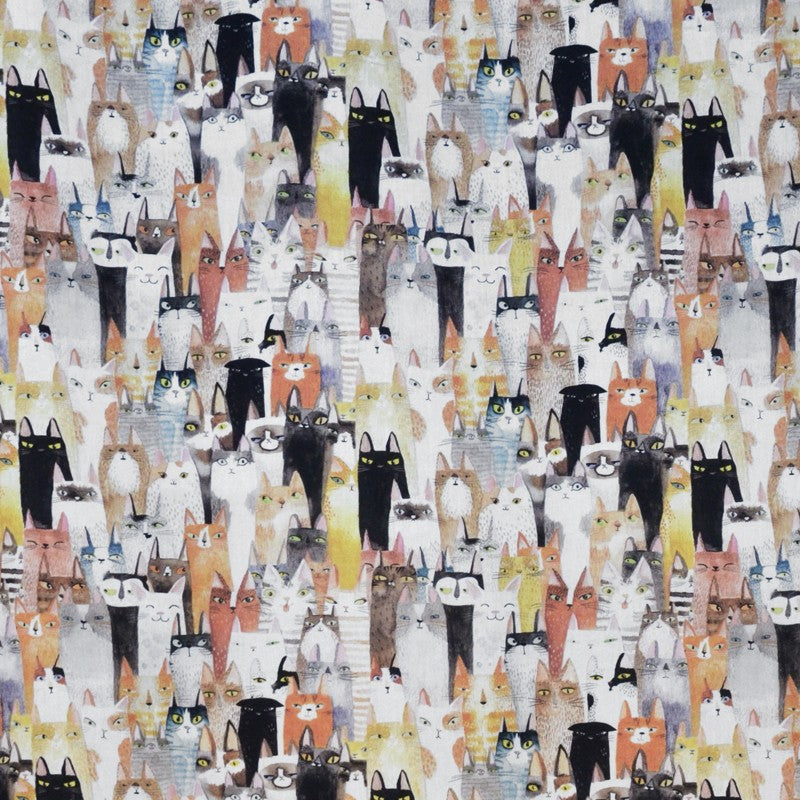 Cotton Printed Cats - Ribes y Casals