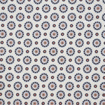 Cotton Fabric Circle Print White Background - Ribes y Casals
