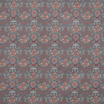 Printed Cotton Fabric Grey Flowers - Ribes y Casals