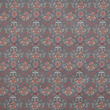 Printed Cotton Fabric Grey Flowers - Ribes y Casals