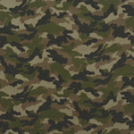 Military Printed Cotton Fabric Beige - Ribes y Casals