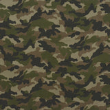 Military Printed Cotton Fabric Beige - Ribes y Casals