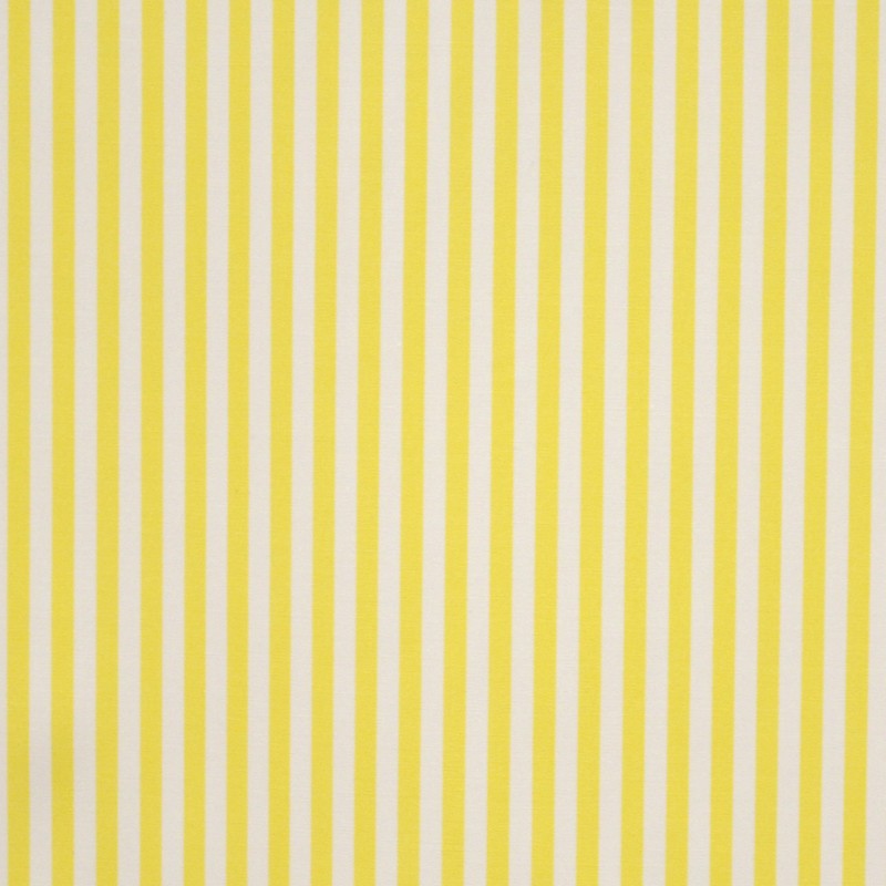 Printed Cotton Fabric Yellow Stripe - Ribes y Casals
