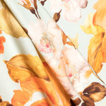 Printed Cotton Watercolor Grey Greenish - Ribes y Casals