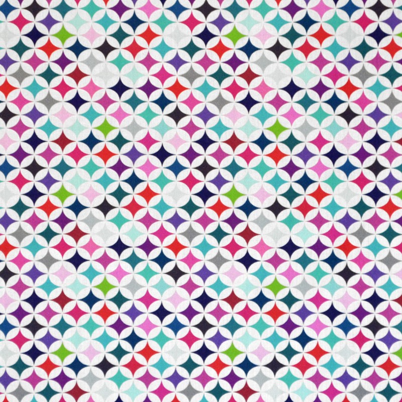 Cotton Printed Psychedelic Stars - Ribes y Casals