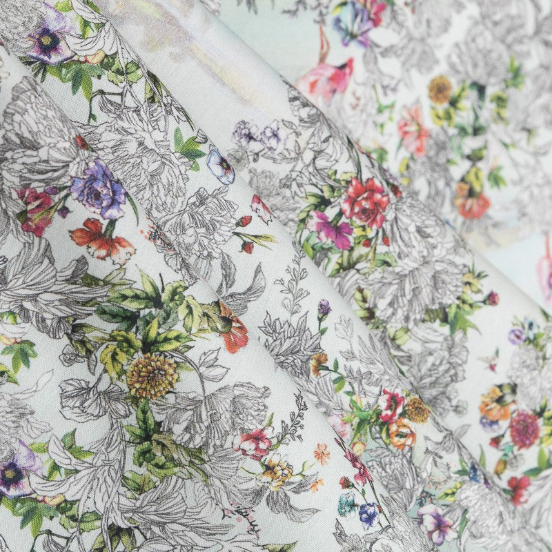 Cotton Fabric Flamenco Cold - Ribes y Casals
