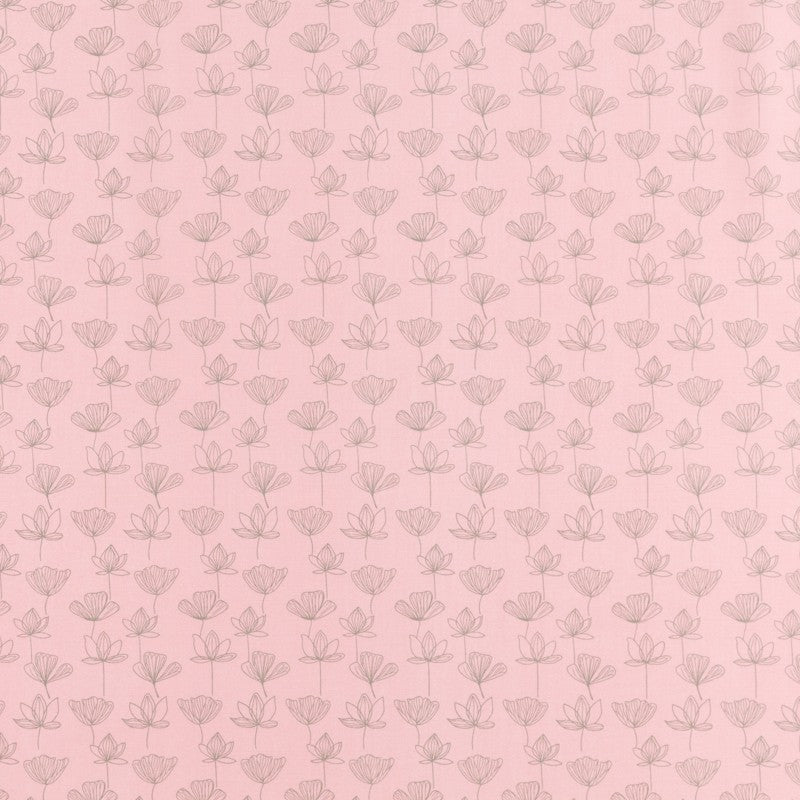 Cotton Fabric Floral Pink - Ribes y Casals