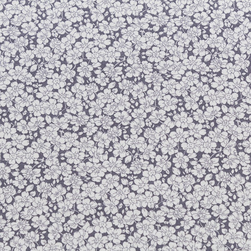 Cotton Fabric Little Flowers Grey - Ribes y Casals