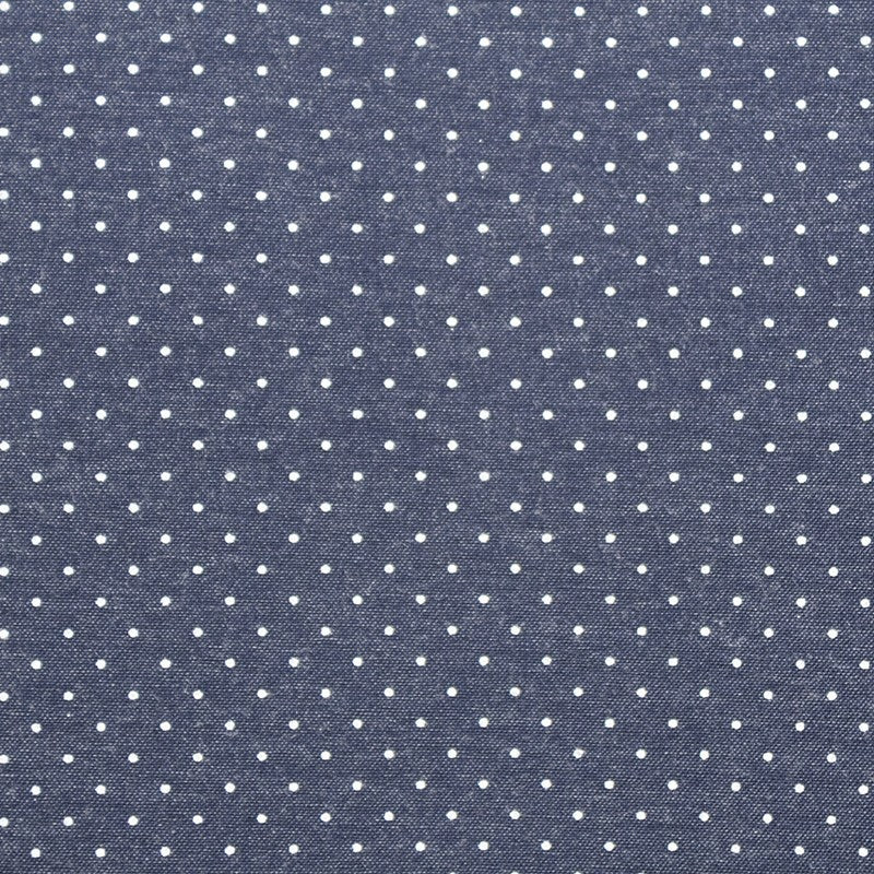 Dotted Cotton Denim Blue - Ribes y Casals