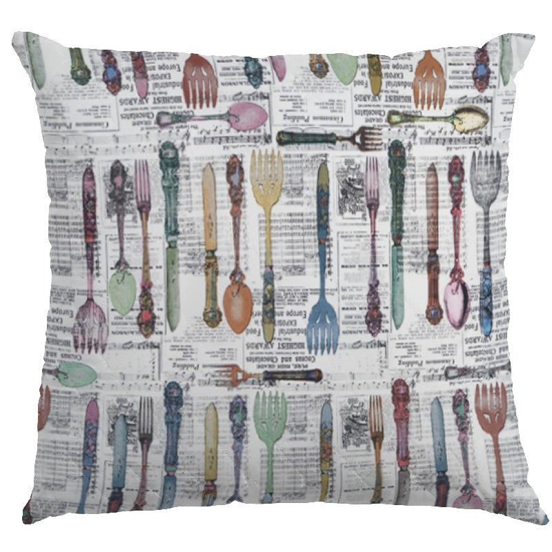 Cotton Fabric Cutlery Newspaper - Ribes y Casals