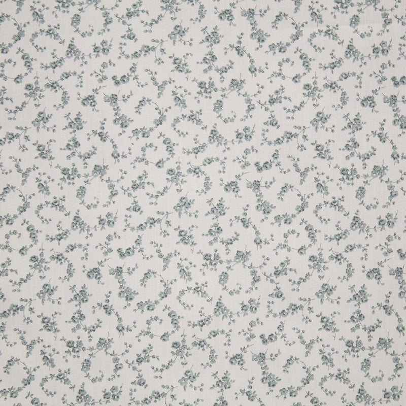 Organic Cotton Floral Grey Green - Ribes y Casals