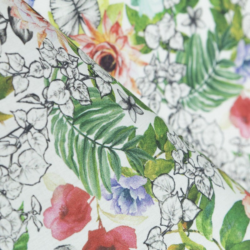 Cotton Fabric Spring White - Ribes y Casals