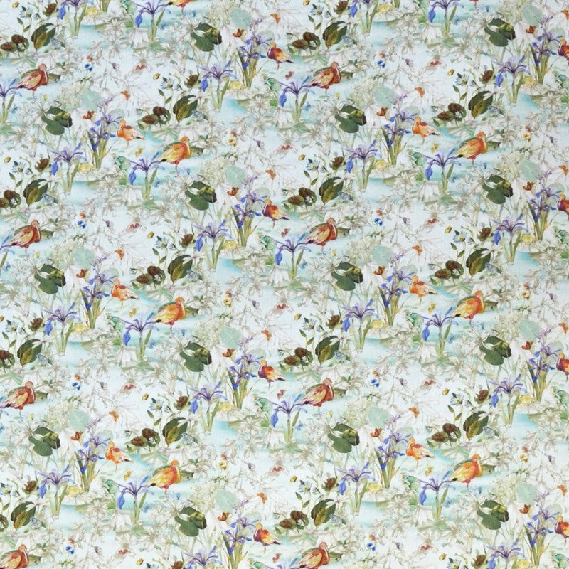 Cotton Printed Tropical Aqua - Ribes y Casals